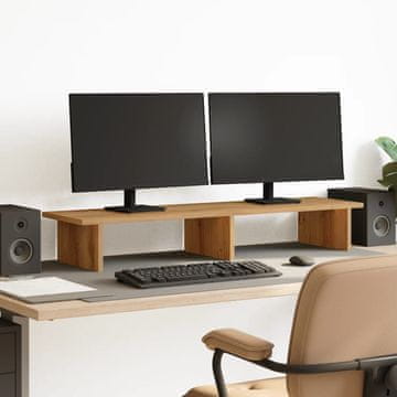 Vidaxl vidaXL Stojalo za monitor, Artisan hrast, 100x27x15 cm