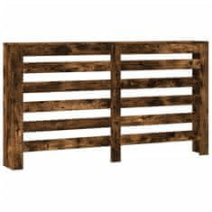 Vidaxl Pokrov za radiator dimljen hrast 149x20x82 cm inženirski les