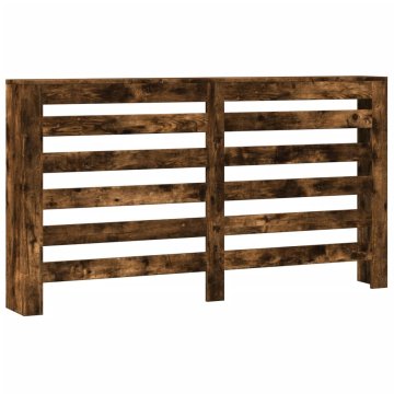 Vidaxl Pokrov za radiator dimljen hrast 149x20x82 cm inženirski les