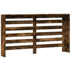 Vidaxl Pokrov za radiator dimljen hrast 149x20x82 cm inženirski les