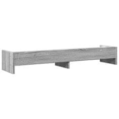 Vidaxl Stojalo za zaslon siva sonoma 100x24x16 cm inženirski les