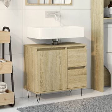 Vidaxl vidaXL Kopalniška omarica sonoma hrast 65x33x60 cm