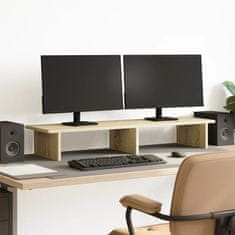 Vidaxl Stojalo za zaslon sonoma hrast 100x27x15 cm inženirski les