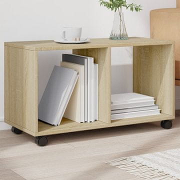 Vidaxl vidaXL Omarica na kolesih sonoma hrast 72x33x42,5 cm