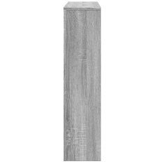 Vidaxl Pokrov za radiator siv sonoma 175x20x82 cm inženirski les
