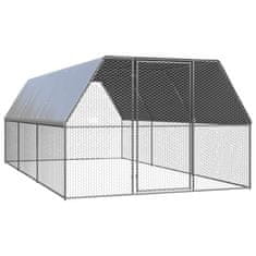 shumee vidaXL Kokošnjak 3x6x2 m pocinkano jeklo