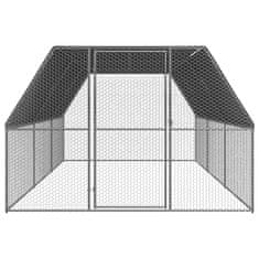 Vidaxl Kokošnjak 3x6x2 m pocinkano jeklo