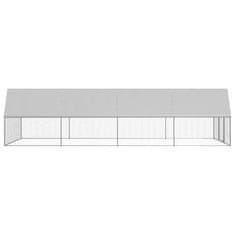 Vidaxl Kokošnjak 3x8x2 m pocinkano jeklo