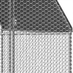 Vidaxl Kokošnjak 3x12x2 m pocinkano jeklo