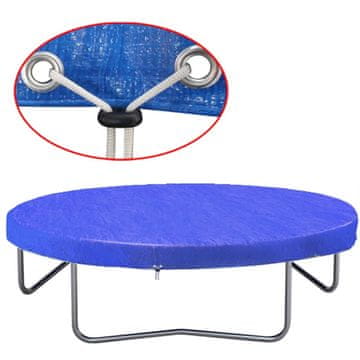 Vidaxl Pokrivalo za trampolin PE 360-367 cm 90 g/m²