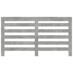 Vidaxl Pokrov za radiator siv 149x20x82 cm inženirski les