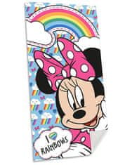 Kids Euroswan Otroška brisača za plažo Euroswan - Minnie Mouse, 70x140 cm