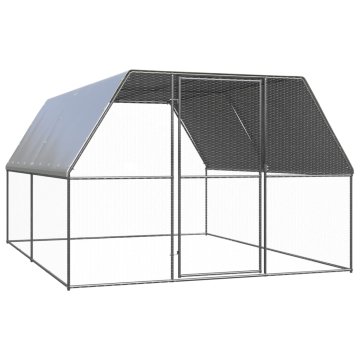 shumee vidaXL Kokošnjak 3x4x2 m pocinkano jeklo