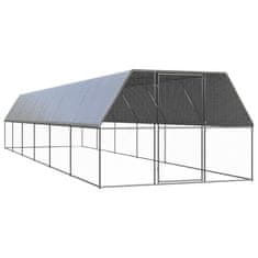 shumee vidaXL Kokošnjak 3x12x2 m pocinkano jeklo