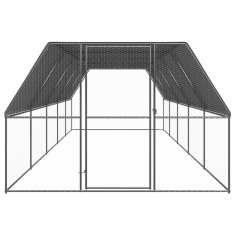 Vidaxl Kokošnjak 3x10x2 m pocinkano jeklo