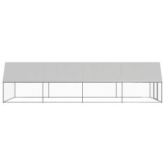 Vidaxl Kokošnjak 3x8x2 m pocinkano jeklo