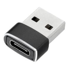 OEM Adapter tipa C (ženski) na USB A (moški) črn