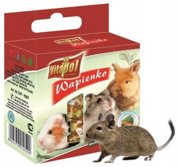 Hobby Rastlinska apnenčasta kocka za glodavce 40 g