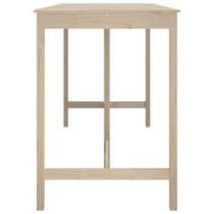 Vidaxl Barska miza 180x80x110 cm trdna borovina