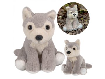 Charlie Bears Charlie Bears Volčja maskota iz serije Cuddle Cubs, majhen pliš, idealen za dojenčke, 13 centimetrov