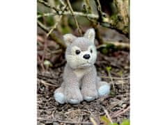 Charlie Bears Charlie Bears Volčja maskota iz serije Cuddle Cubs, majhen pliš, idealen za dojenčke, 13 centimetrov 