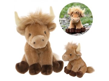 Charlie Bears Charlie Bears Maskota krava iz serije Cuddle Cubs, majhen pliš, idealen za dojenčke, 13 centimetrov