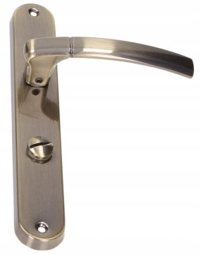 shumee Kljuka za notranja vrata, dolga WC plošča, levo, starinska medenina