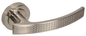 shumee Notranja kljuka vrat, deljena okrogla plošča, brušen nikelj