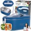 Adler 48W inox električna grelna lunch box posoda za hrano 800ml modra