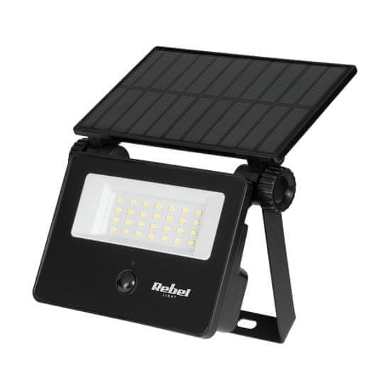 Rebel TOOLS Stenski solarni reflektor s senzorjem gibanja 6W IP54 6500K