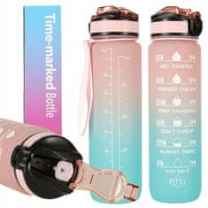Ikonka Športni bidon s slamico za vodo 1000ml