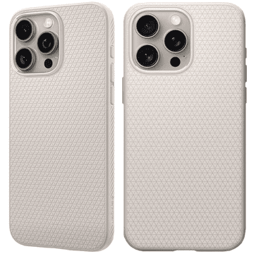 Spigen OVITEK SPIGEN LIQUID AIR ZA IPHONE 15 PRO - NARAVNI TITAN