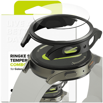 RINGKE RINGKE TANKA URA GALAXY WATCH 7 IZ KALJENEGA STEKLA (44 MM) TITANIJ ČRNA