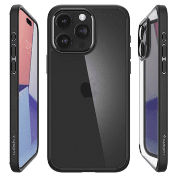 Spigen SPIGEN ULTRA HYBRID IPHONE 15 PRO MAT ČRNA