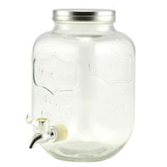 Banquet Steklenica 8000ml s pipo, kovinski pokrovček