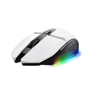 Trust GXT 110W Felox brezžična miška, bela