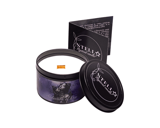 Stella Candle Mistična dišeča Sveča, Seduction of Rose z Zgodbo 200g