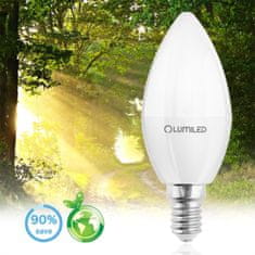 LUMILED 6x LED žarnica E14 B35 2,5W = 25W 249lm 4000K Nevtralno bela 180°