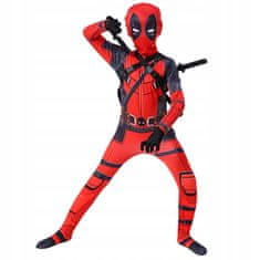 Korbi Otroški Kostum Deadpool s 2 Mečema, Velikost 130