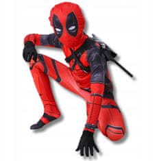 Korbi Otroški Kostum Deadpool s 2 Mečema, Velikost 130