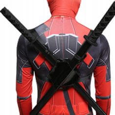 Korbi Kostum Deadpool XL/XXL z 2 Meči za Odrasle