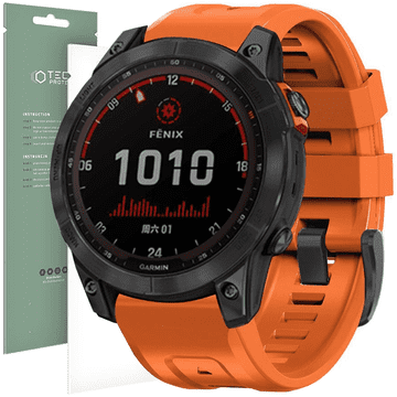 Tech-protect ZAŠČITNI PAŠČEK Z IKONO ZA GARMIN FENIX 3 / 5X / 3HR / 5X PLUS / 6X / 6X PRO / 7X ORANŽEN