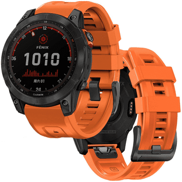 Tech-protect ZAŠČITNI PAŠČEK ICONBAND ZA GARMIN FENIX 5 / 6 / 6 PRO / 7 ORANŽNE OBLIKE