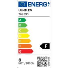 LUMILED 6x LED žarnica E27 B35 8W = 60W 806lm 6500K Hladno bela 180°