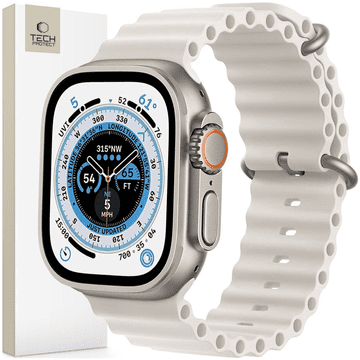 Tech-protect Zaščitna ura Tech-protect iconband PRO za Apple Watch 6 / 7 / 8 / 9 / 10 / SE / ultra 1 / 2 (44 / 45 / 46 / 49 MM) bež
