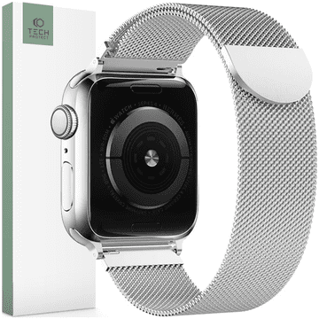 Tech-protect TECH-PROTECT MILANESE PAŠČEK ZA APPLE WATCH 6 7 8 9 10 SE 40 41 42 MM PRIKLJUČEK