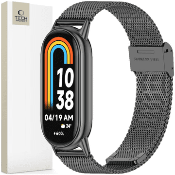 Tech-protect TECH-PROTECT MILANESEBARVNA ZAPASKA XIAOMI SMART BAND 8 / 9 / NFC ČRNA