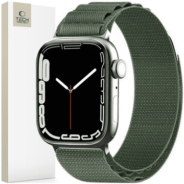 Tech-protect TECH-PROTECT NAJLON PRO APPLE WATCH 6 / 7 / 8 / 9 / 10 / SE / ULTRA 1 / 2 (44 / 45 / 46 / 49 MM) VOJAŠKO ZELENA