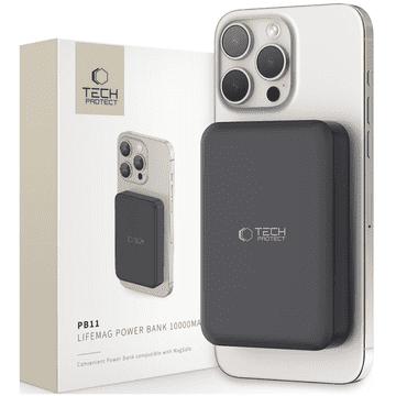 Tech-protect TECH-PROTECT PB11 LIFEMAG MAGSAFE POWER BANK 10000MAH ČRNA