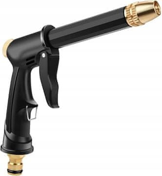 Korbi VRTNI PRŠILNIK – PIŠTOLA ZA VODO S TLAKOM IN NASTAVLJIVIM TOKOM ZA CEV